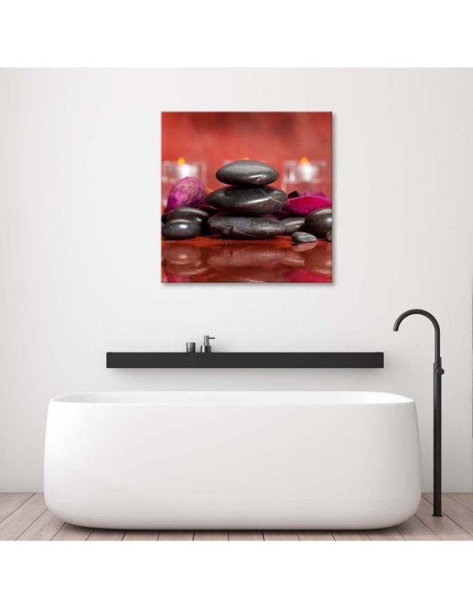 Wall art painting for living room Black stones zen | FEEBY