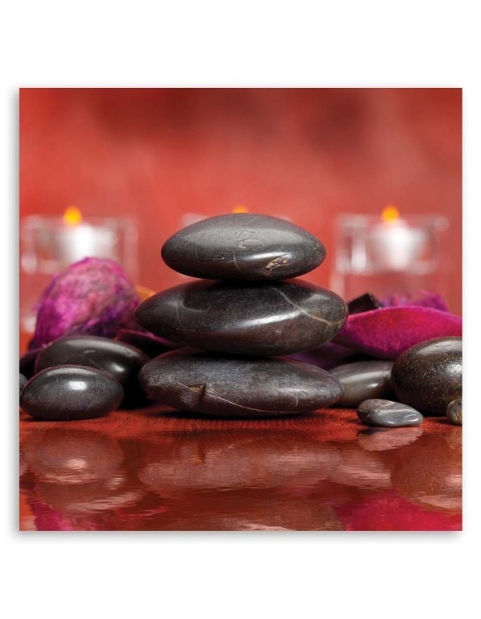 Wall art painting for living room Black stones zen | FEEBY