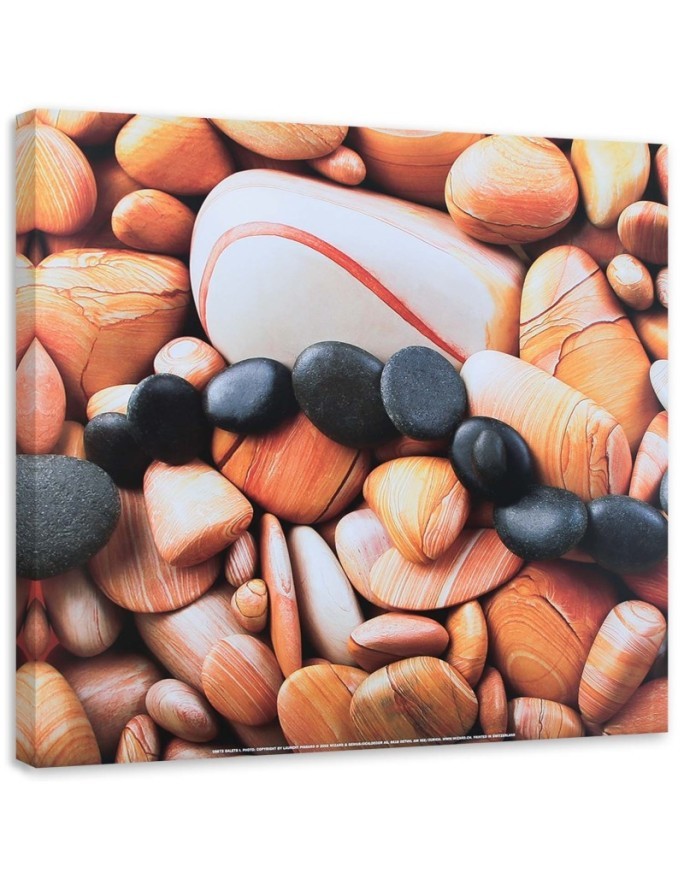 Wall art decoration Colourful stones from close up | FEEBY