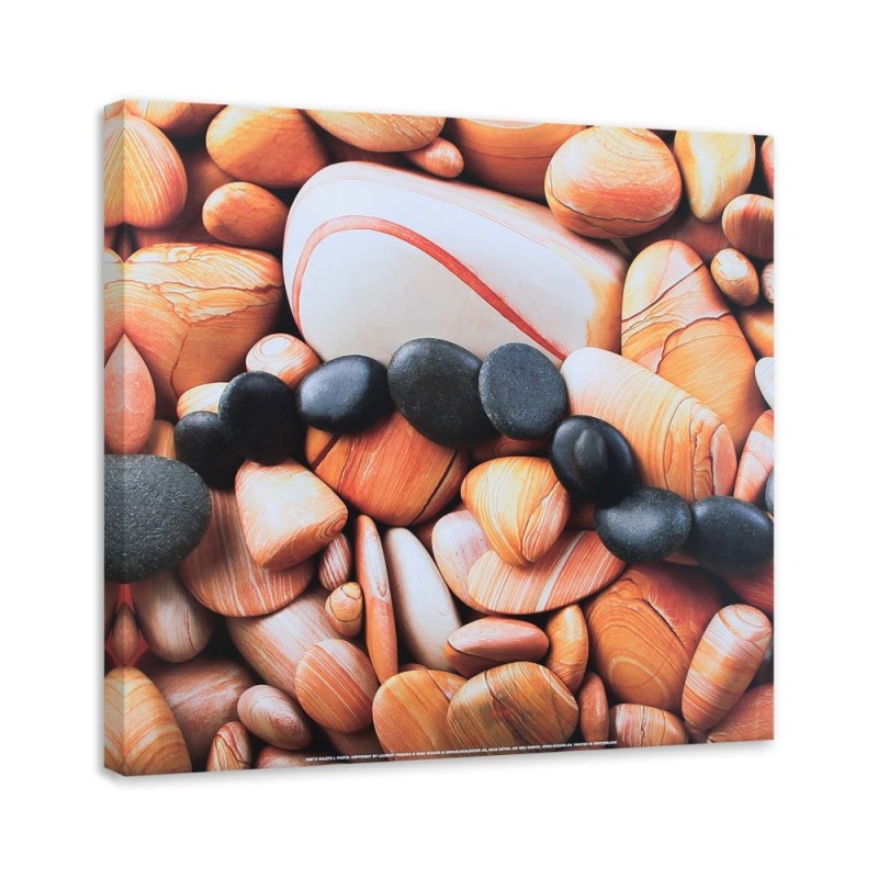 Wall art decoration Colourful stones from close up | FEEBY