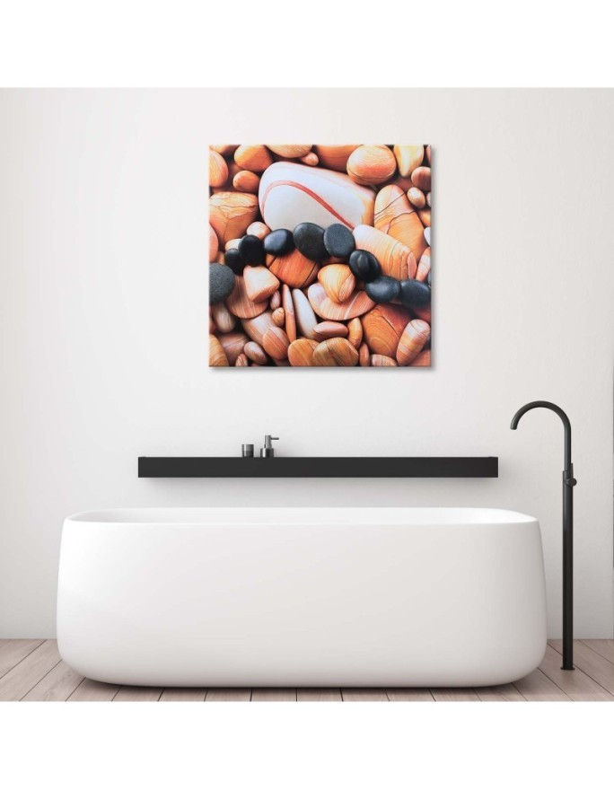 Wall art decoration Colourful stones from close up | FEEBY