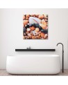 Wall art decoration Colourful stones from close up | FEEBY