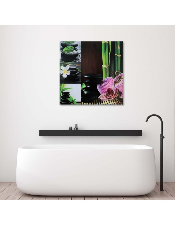 Wall art decoration Collage with black stones | FEEBY