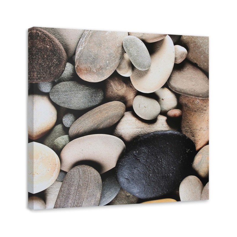 Wall art decoration Grey stones close-up | FEEBY