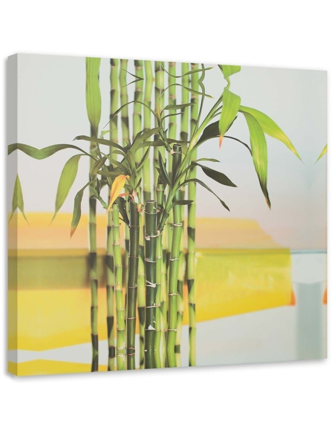 Wall decoration Several green bamboos. Dress your walls! | FEEBY