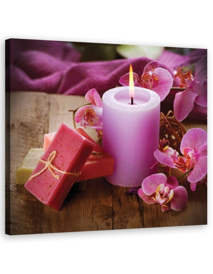 Zen spa candle bamboo wall art decoration | FEEBY