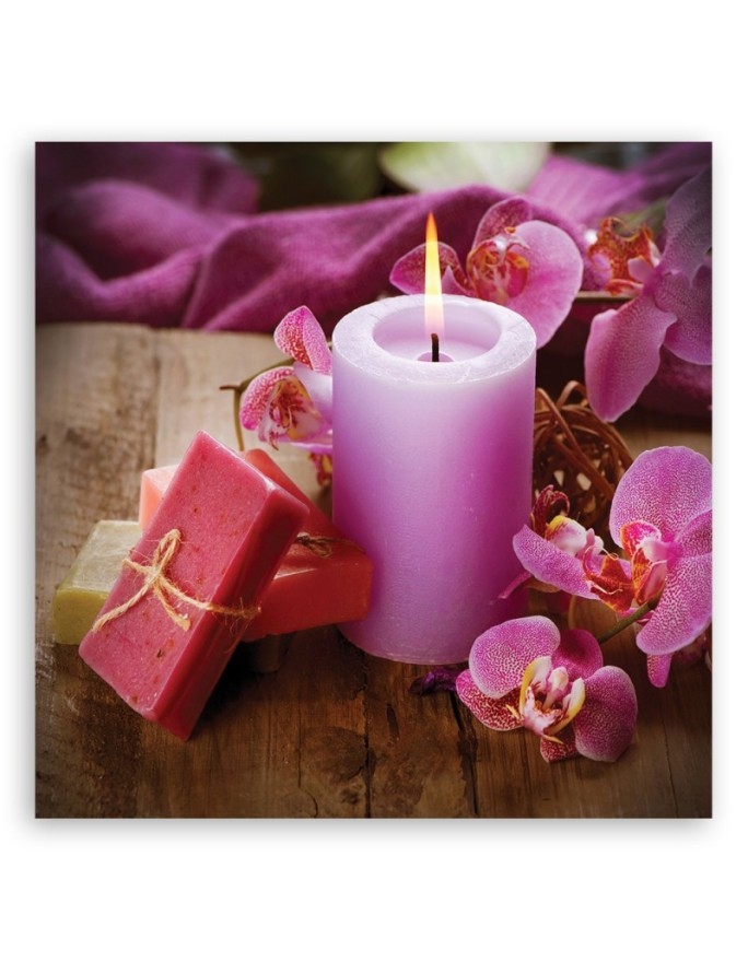 Zen spa candle bamboo wall art decoration | FEEBY