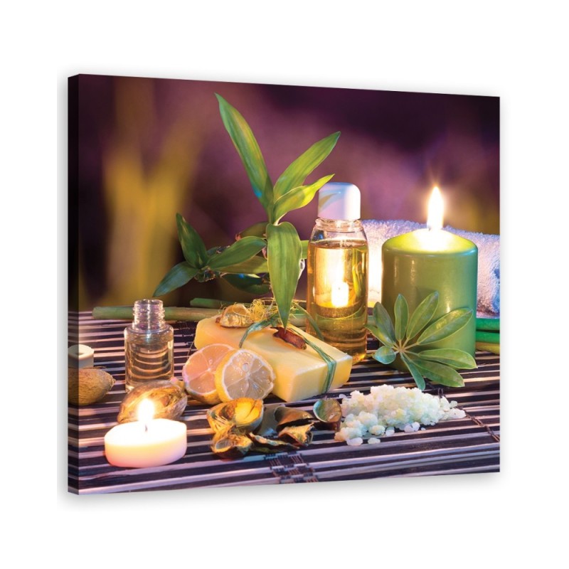 Zen spa Canvas prints candles bamboo | FEEBY