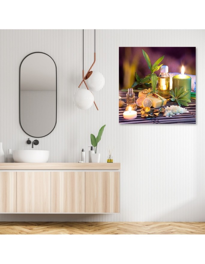 Zen spa Canvas prints candles bamboo | FEEBY