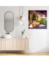 Zen spa Canvas prints candles bamboo | FEEBY