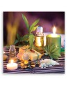Zen spa Canvas prints candles bamboo | FEEBY