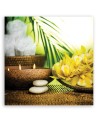 Wall art decor Canvas Zen spa candles bamboo | FEEBY