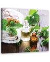Wall art Canvas Zen spa candles bamboo | FEEBY