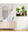 Wall art Canvas Zen spa candles bamboo | FEEBY