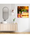 Prints on Canvas Zen spa candles bamboo | FEEBY