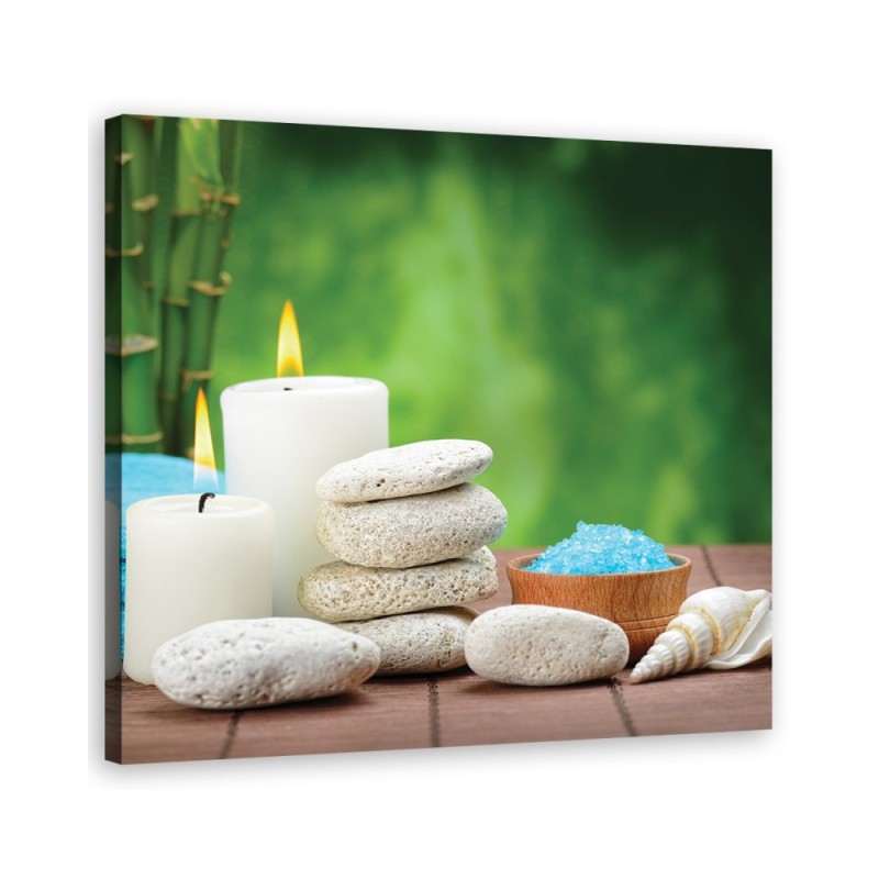 Wall art decoration Zen spa candles bamboo | FEEBY