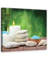 Wall art decoration Zen spa candles bamboo | FEEBY