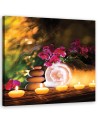 Bathroom Canvas prints decor Zen spa candles bamboo | FEEBY