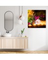 Bathroom Canvas prints decor Zen spa candles bamboo | FEEBY
