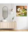 Bathroom wall art decoration Zen spa candles bamboo | FEEBY