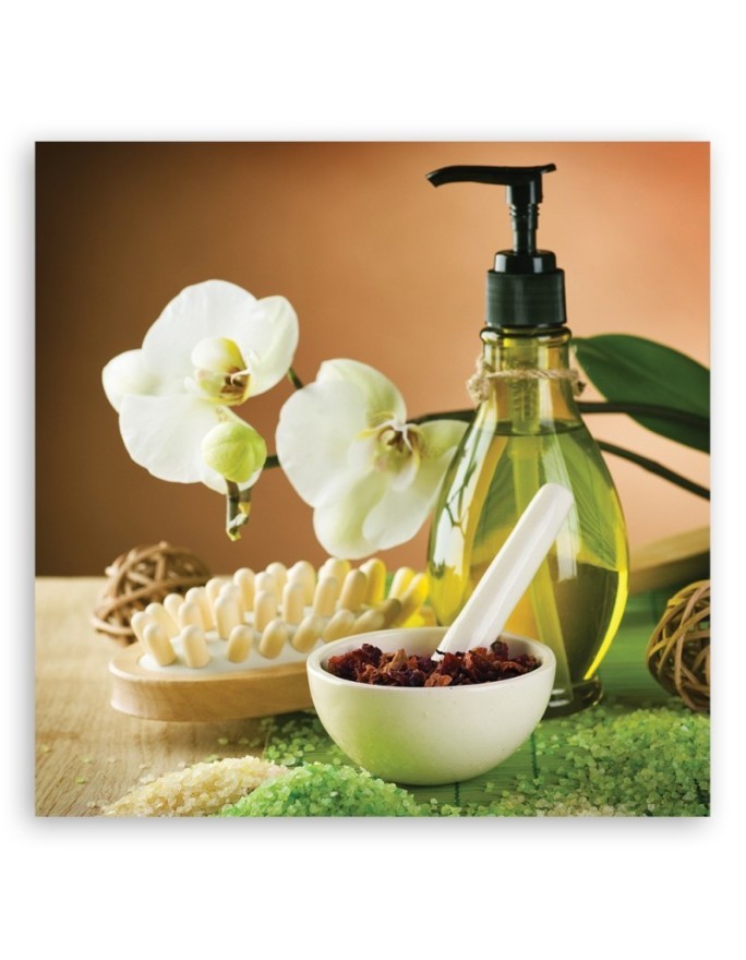 Bathroom wall art decoration Zen spa candles bamboo | FEEBY