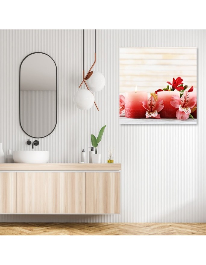 Bathroom wall art decoration Flower Zen spa | FEEBY