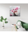 Bathroom wal art decoration Zen cherry blossom heart stone | FEEBY
