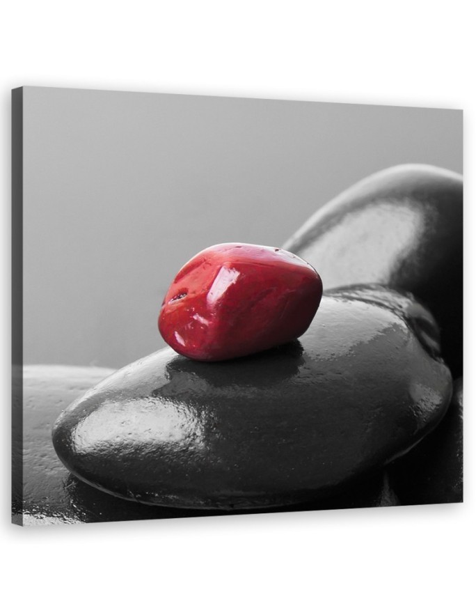 Modern wall art decoration Red stone zen spa | FEEBY