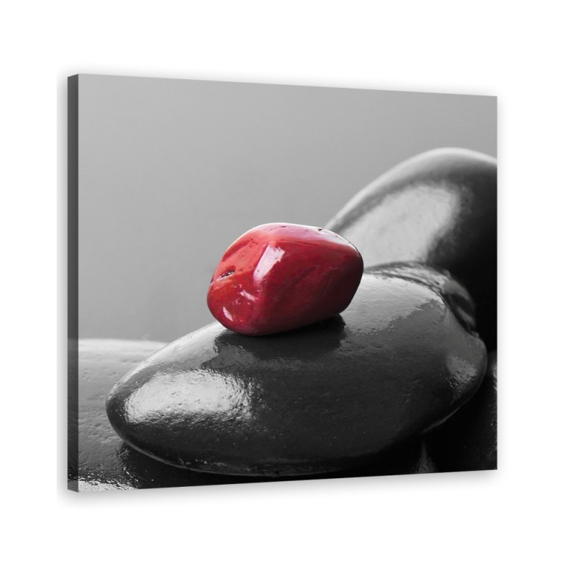 Modern wall art decoration Red stone zen spa | FEEBY
