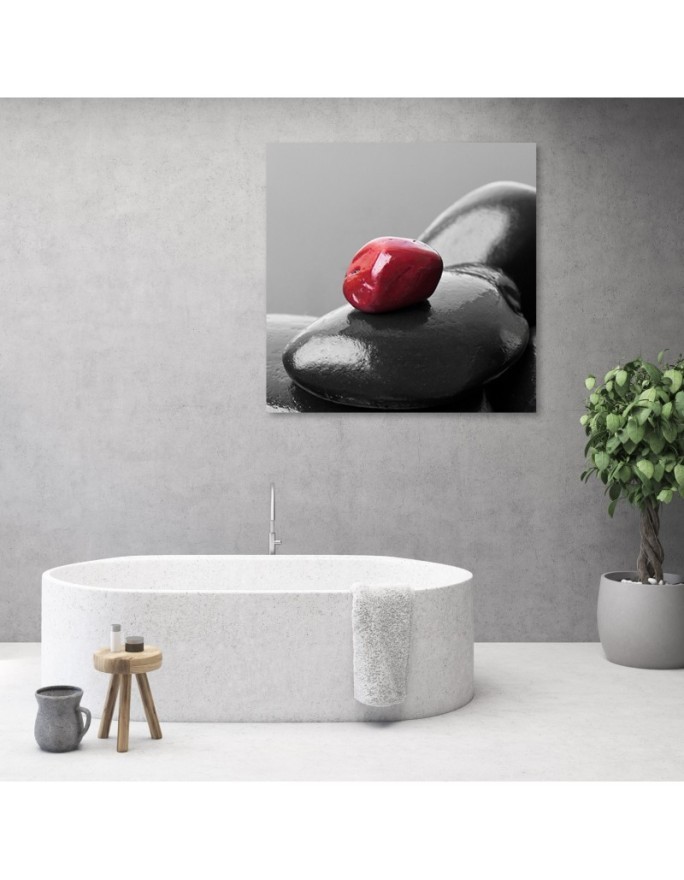 Modern wall art decoration Red stone zen spa | FEEBY