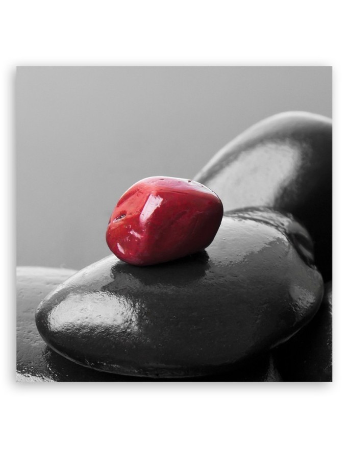 Modern wall art decoration Red stone zen spa | FEEBY
