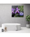Modern wall art decoration Bamboo flowers Zen spa candle | FEEBY