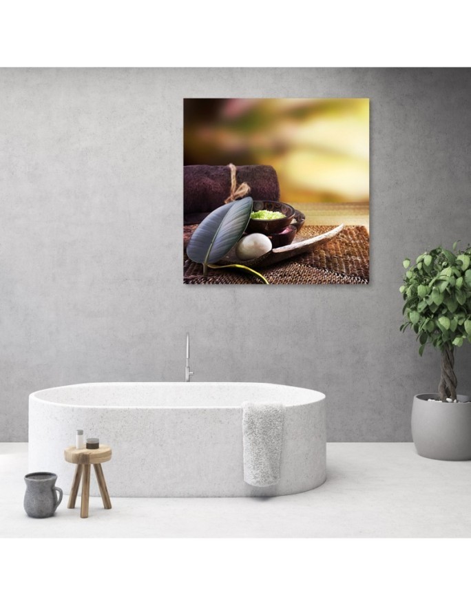 Modern wall art decoration Zen spa leaves | FEEBY