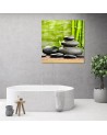 Zen spa leaf stones - Canvas prints decoration | FEEBY