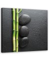Bamboo and zen stones - Canvas painting for bathroom | FEEBY