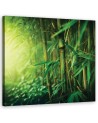 Bamboo in the jungle - Decorative Canvas painting on canvas | FEEBY