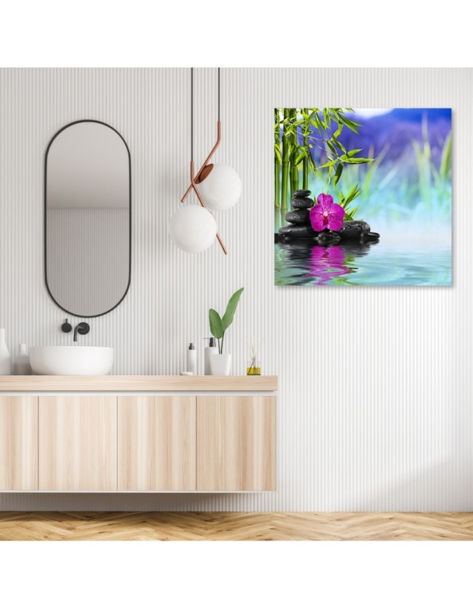 Stones Orchid Zen Spa- Modern Canvas prints | FEEBY