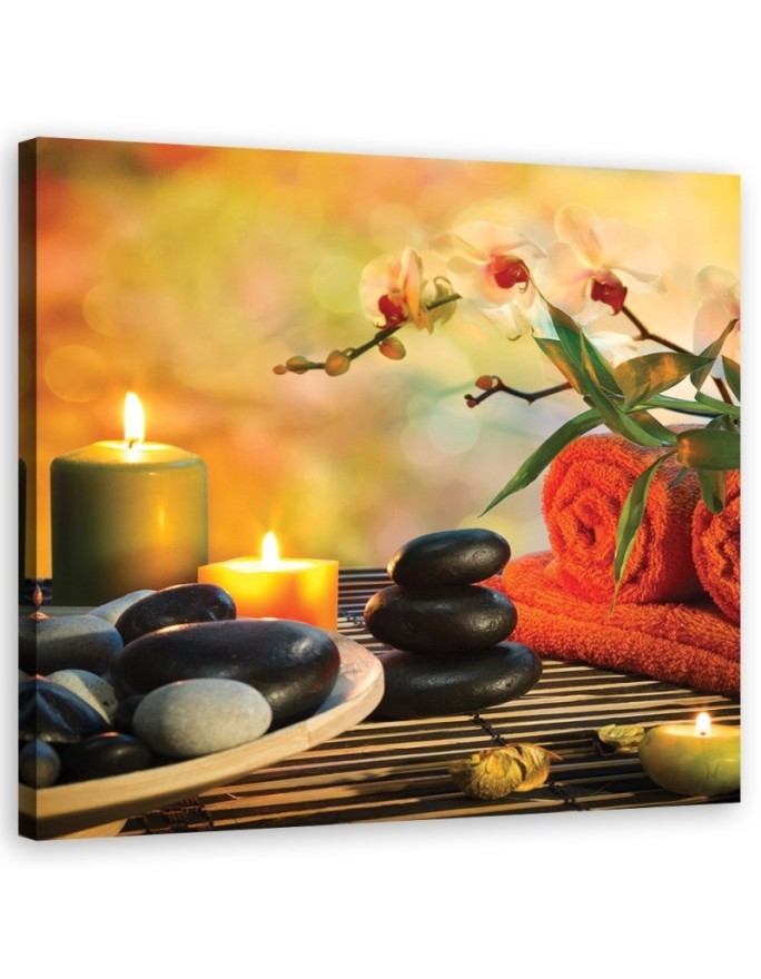 Modern decorative Canvas painting - Zen stones spa set | FEEBY
