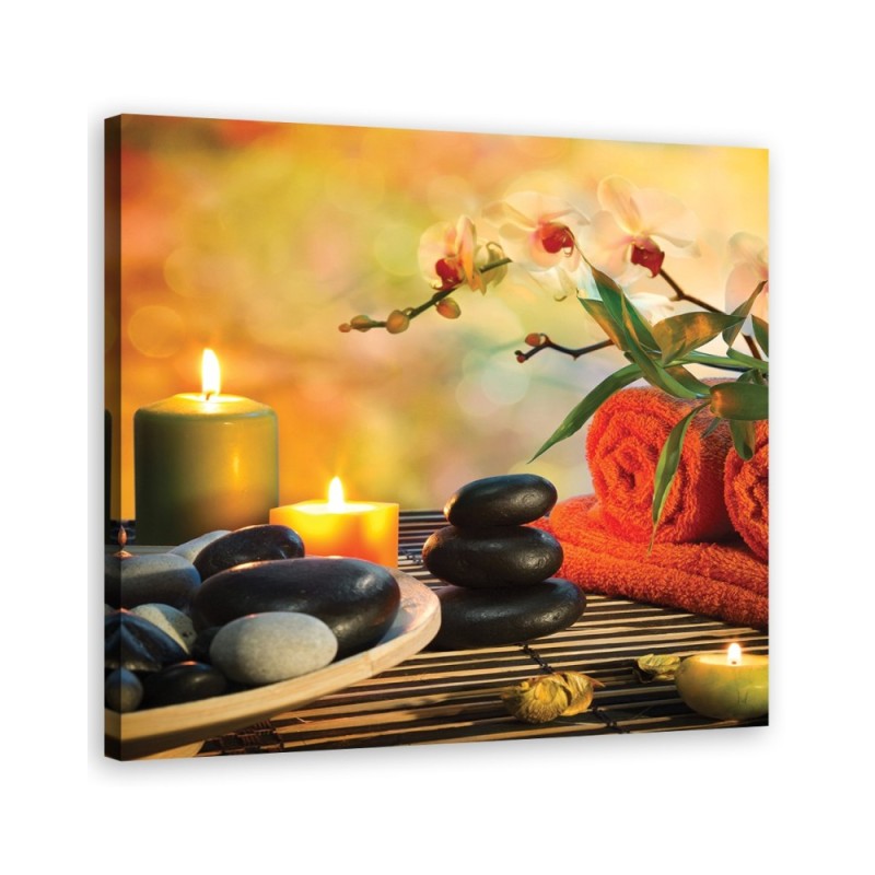 Modern decorative Canvas painting - Zen stones spa set | FEEBY