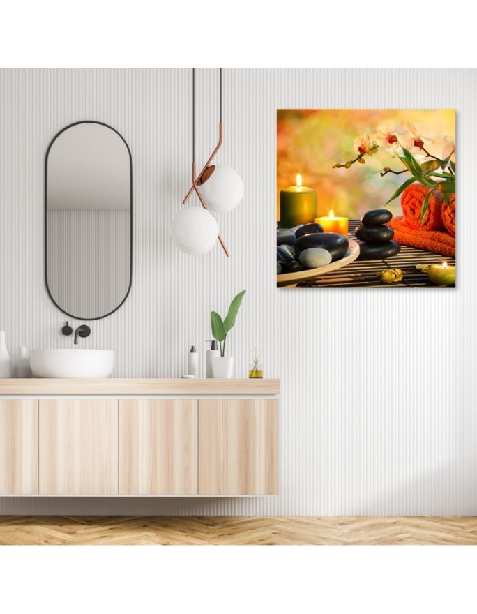 Modern decorative Canvas painting - Zen stones spa set | FEEBY