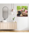 Modern Canvas painting for spa - Towel Candles Stones | FEEBY