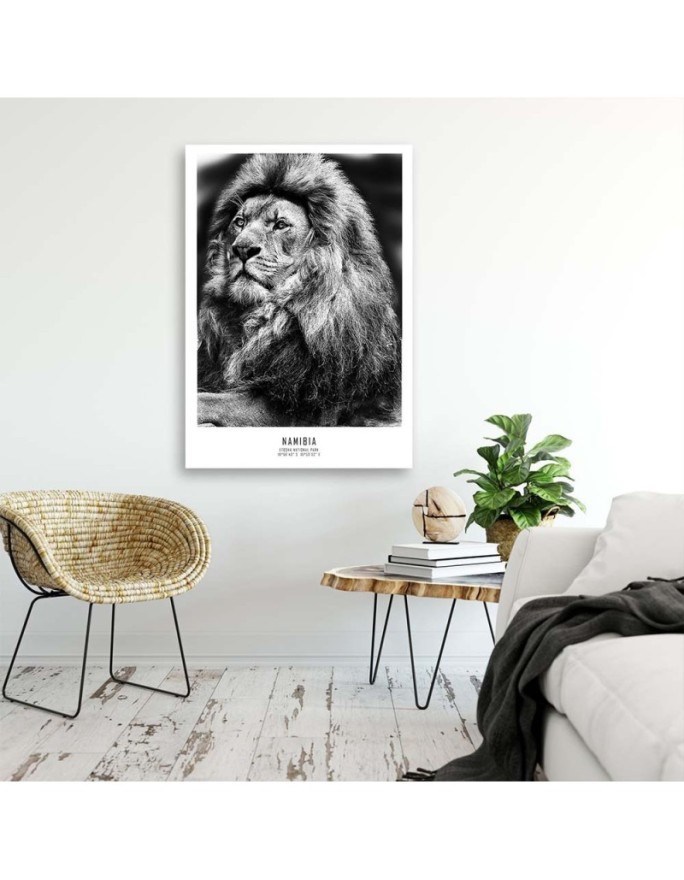 Lion symbol of Africa - Modern painting on canvas | FEEBY