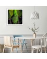 Green feathers - Bedroom, bathroom painting on canvas | FEEBY