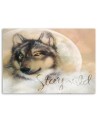 Wolf Stay Wild nature - Canvas painting for living room | FEEBY