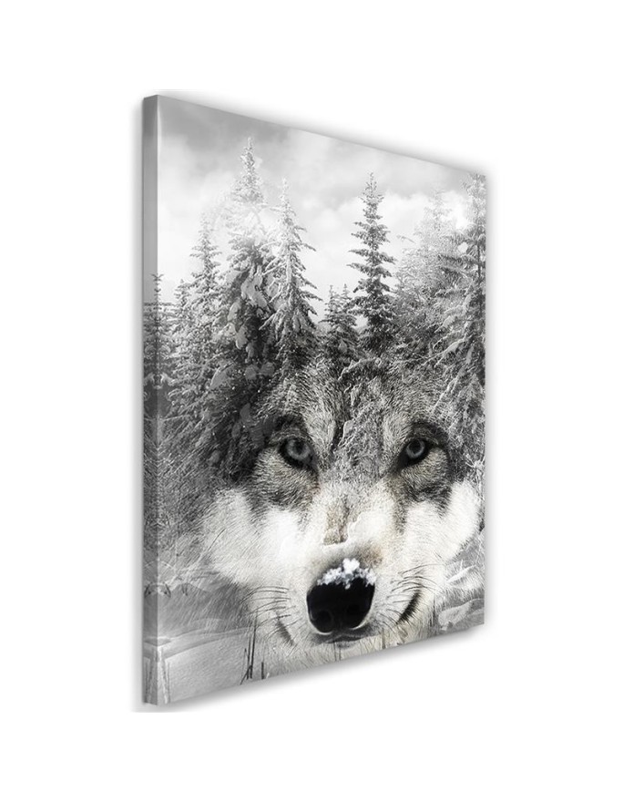 Wolf forest nature - Modern wall art painting | FEEBY