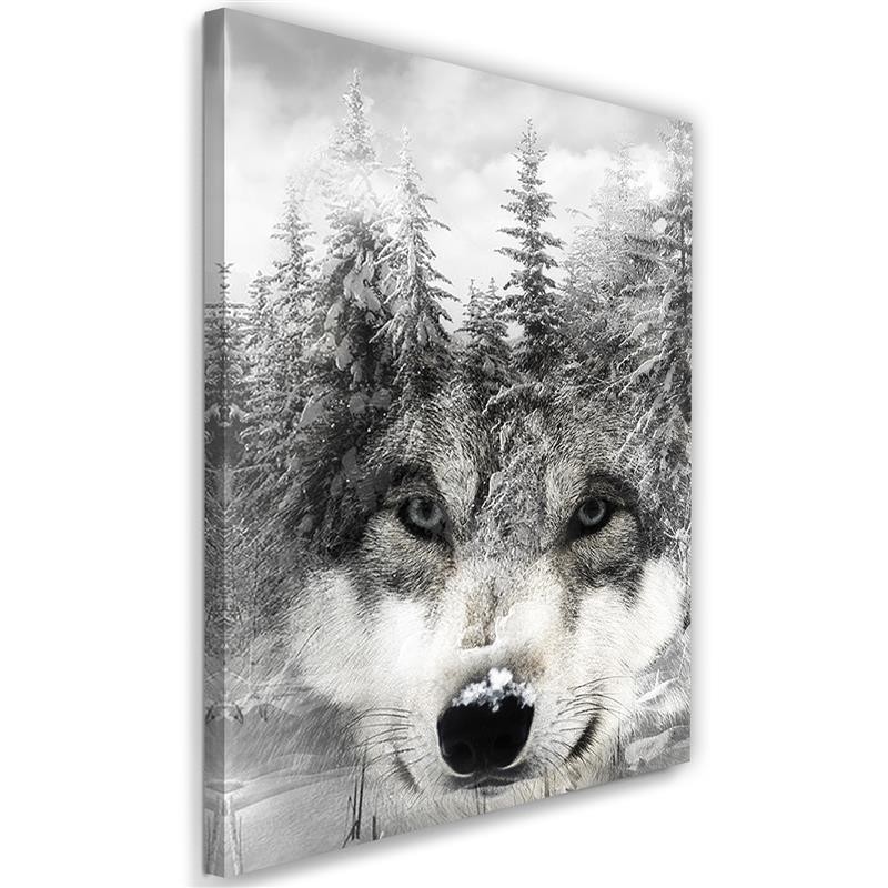 Wolf forest nature - Modern wall art painting | FEEBY