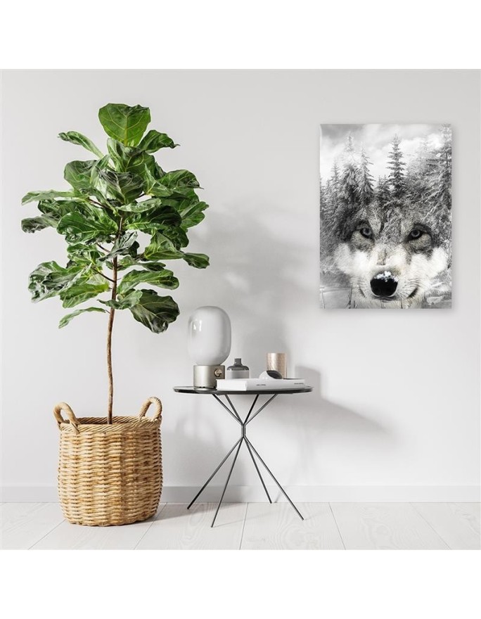 Wolf forest nature - Modern wall art painting | FEEBY