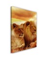 Modern canvas painting - Pair of lions | FEEBY