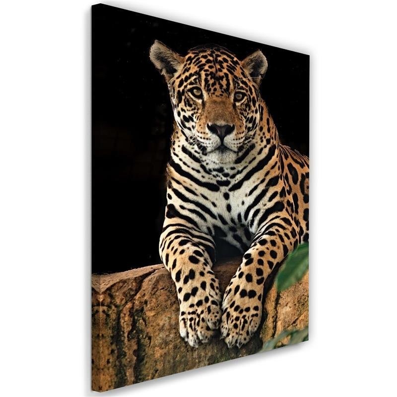 Modern canvas painting for living room - Leopard | FEEBY