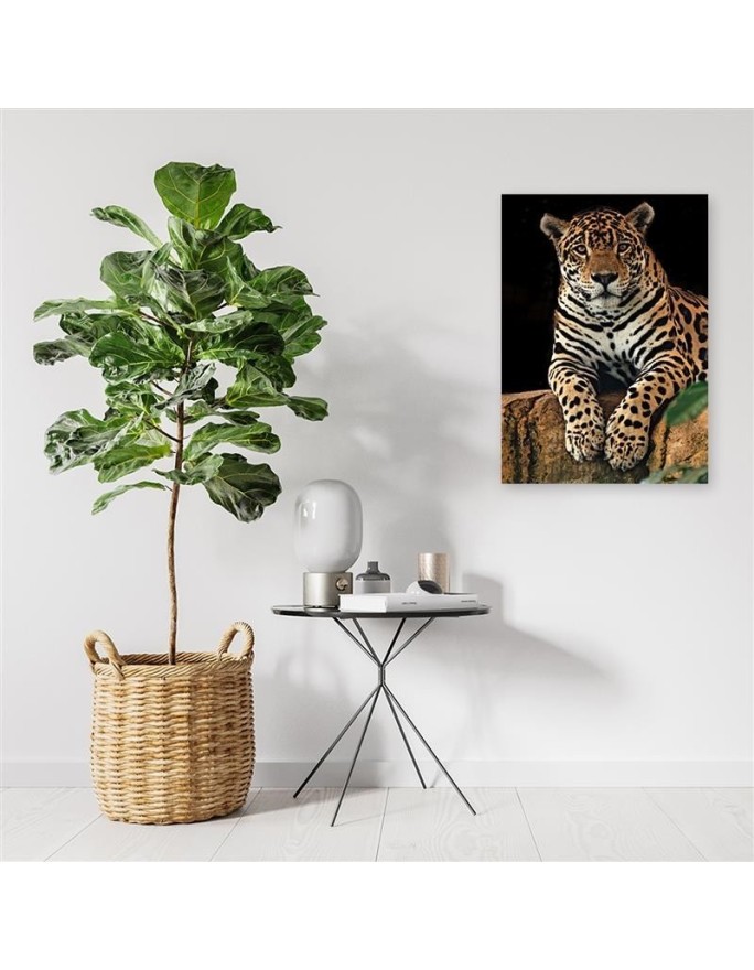 Modern canvas painting for living room - Leopard | FEEBY